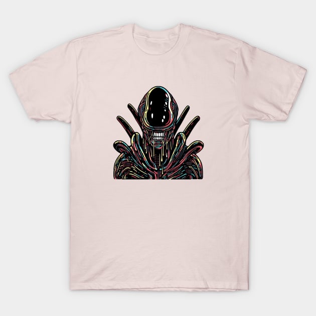 Xenomorph Potrait T-Shirt by nerd.collect